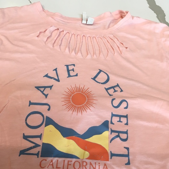 Cato Pink/Coral Tangerine Cut-Out Tee XL Vintage Look Cool Light Weight - Picture 1 of 6
